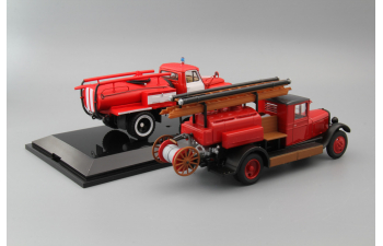 Набор пожарных машин: ЗИS-5 ПМЗ-2 и АЦУ-10(52) Колхоз "Перемога" (1978)
