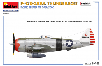 Сборная модель THUNDERBOLT P-47d-28ra Airplane Military 1942