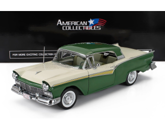 FORD Fairlane 500 Skyliner Cabriolet (1957), green/beige
