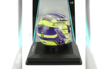 BELL HELMET Casco Helmet F1 Lewis Hamilton Team Mercedes Amg Petronas Motorsport Formula One №44 Winner British Gp (2024), Purple Yellow