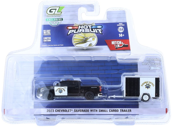 CHEVROLET Silverado пикап "California Highway Patrol" с грузовым прицепом (2023)