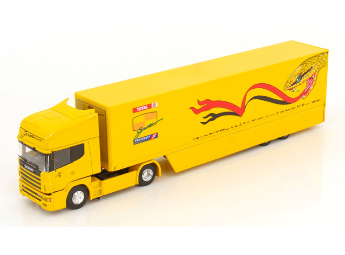 SCANIA 144L 530 F1 Jordan Peugeot F1 race transporter (1997)