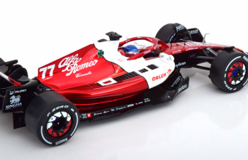 ALFA ROMEO F1 C42 Team Orlen Racing N77 Emilia Romagna Italy Gp (2022) Valtteri Bottas, White Red Met