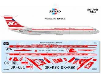 Декаль Ил-62М CSA
