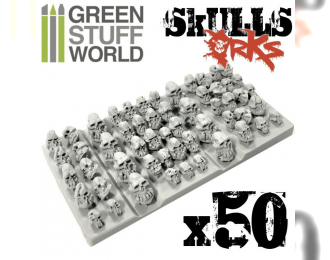 Набор черепов орков из смолы 50 шт. / 50x Resin ORK Skulls