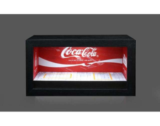 Diorama *Coca-cola garage *, red/white