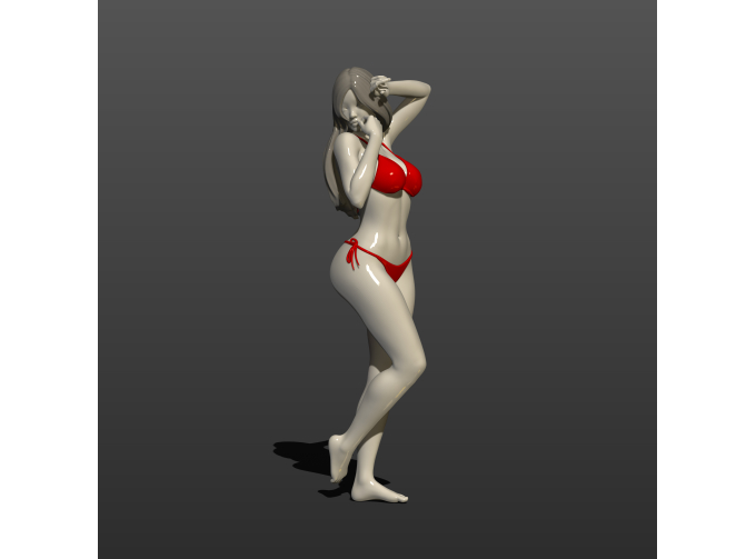 Фигура Красотка в купальнике 2, окрашенная