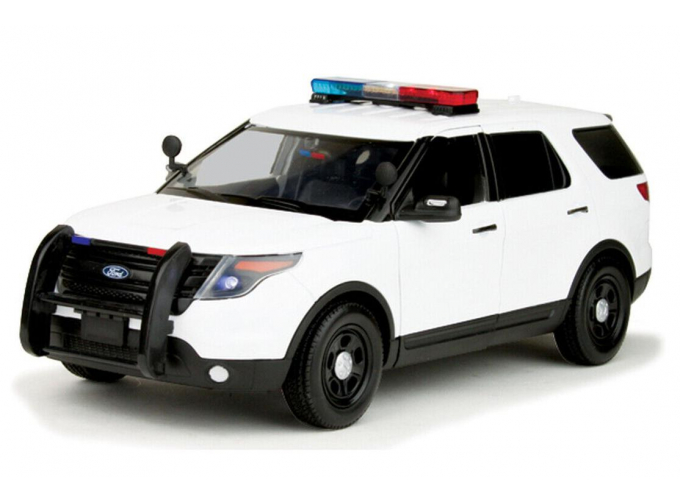 FORD Explorer Interceptor полиция с работающим звуком и светом (2015), белый