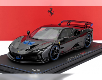 FERRARI Sf90 Xx Stradale (2024) - Con Vetrina - With Showcase, Nero Daytona - Black Blue