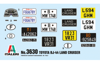 Сборная модель TOYOTA Land Cruiser Bj44 (1979)