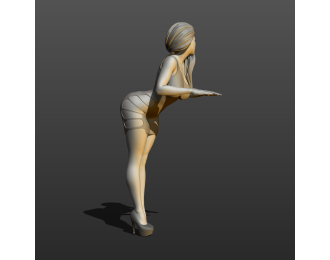 Фигура Опирается, окрашенная