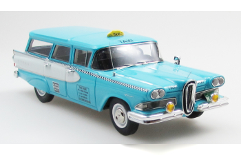 EDSEL Villager taxi (1958), blue/white