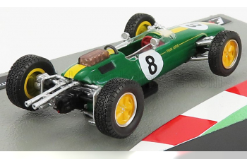 LOTUS F1 25 N 8 World Champion Season 1963 Jim Clark, Green Yellow