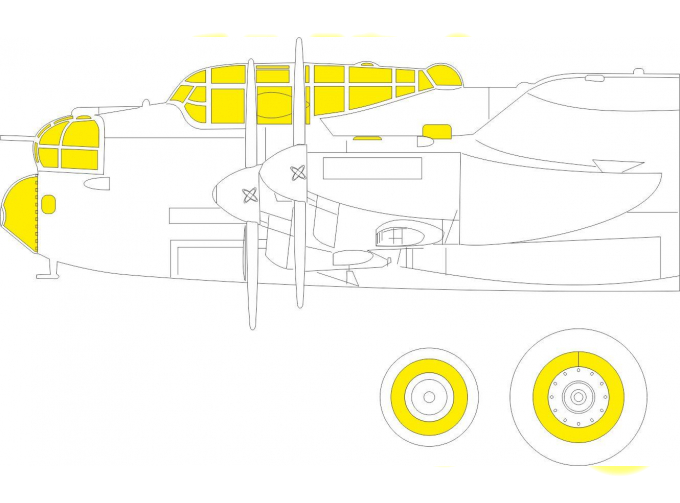 Окрасочная маска для Lancaster B Mk. I