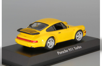 PORSCHE 911 turbo 964 (1990), yellow