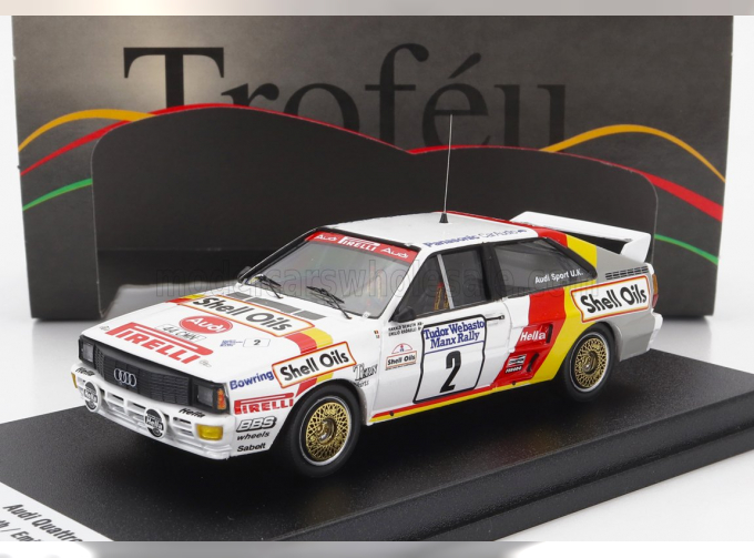 AUDI Quattro Sport №2 Manx Isle Of Man Rally (1985) H.Demuth - E.Radaelli, White Red Yellow