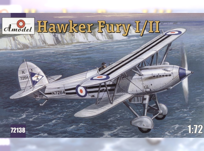 Сборная модель Британский истребитель Hawker Fury I / II