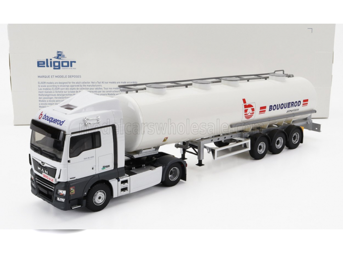 MAN Tgx 18.580 Tanker Truck Bouquerod Transports (2021), White