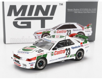 NISSAN Skyline Gt-r (r32) Gr.a Castrol N23 Winner Macau Guia Race (1990) M.Hasemi, White Green Red