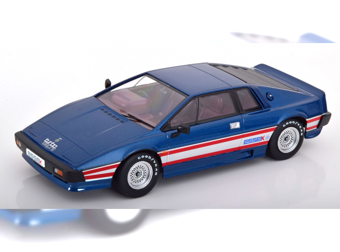 LOTUS Esprit Turbo Essex (1981), blue metallic/silver red