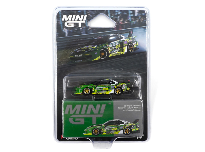 NISSAN Silvia S15 №555 LB-Super Silhouette RHD Formula Drift Japan(2024), green/black