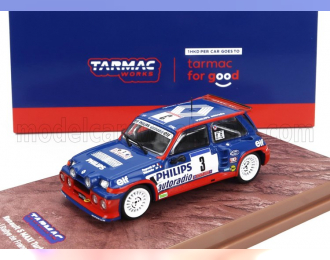 RENAULT R5 Maxi Turbo Philips (night Version) №3 Winner Rally Tour De Corse (1985) Jean Ragnotti - Pierre Thimonier, Blue Red