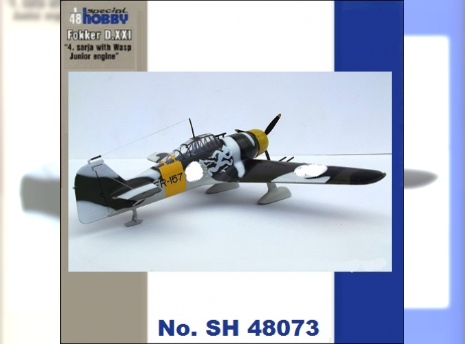 Сборная модель Fokker D.XXI "4.Sarja with Wasp Junior Engine"
