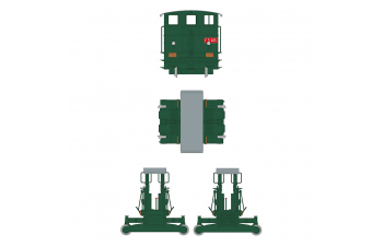 Сборная модель маневровый локомотив Automotore FS 206/207/208 Sogliola