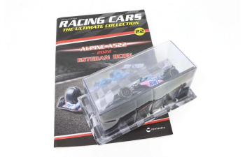 Alpine A522 2022 Esteban Ocon - Racing Cars časopis s modelem #22 Alpine A522 - kovový model auta 1/43