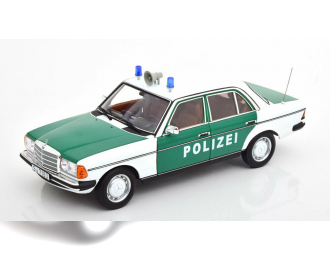 Mercedes-Benz 200 (W123) 1980 Polizei Полиция ФРГ, white / green