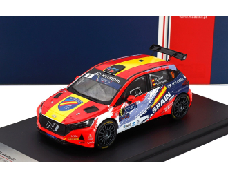 HYUNDAI I20 Rally2 Team Espana №9 Rally Fia Motorsport Games (2022) Pepe Lopez - Borja Rozada, Red Yellow Blue