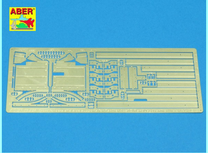 Фототравление Front fenders and side supports for Panther Ausf.G/F