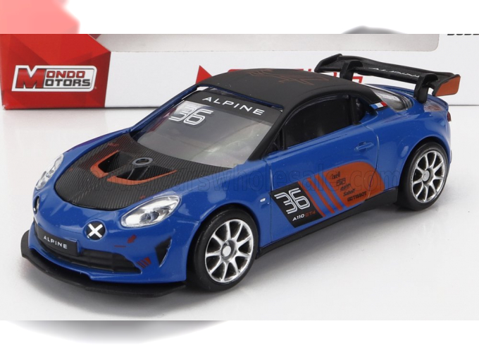 RENAULT Alpine A110 N 36 Gt4 Racing 2021, Blue Black