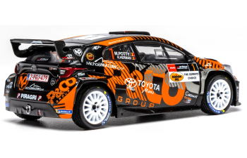 TOYOTA Gr Yaris Rally2 Team Lifelive №1 2nd Rally Ypres (2024) Maxime Potty - Renaud Herman, Black Orange