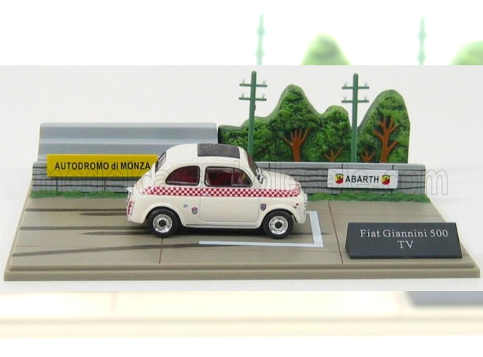 FIAT 500 Tv Giannini - Autodromo Di Monza, White Red