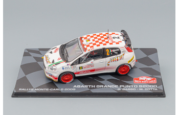 FIAT Grande Punto S2000 N2 Rally Montecarlo (2009) G.Basso - M.Dotta, White Red