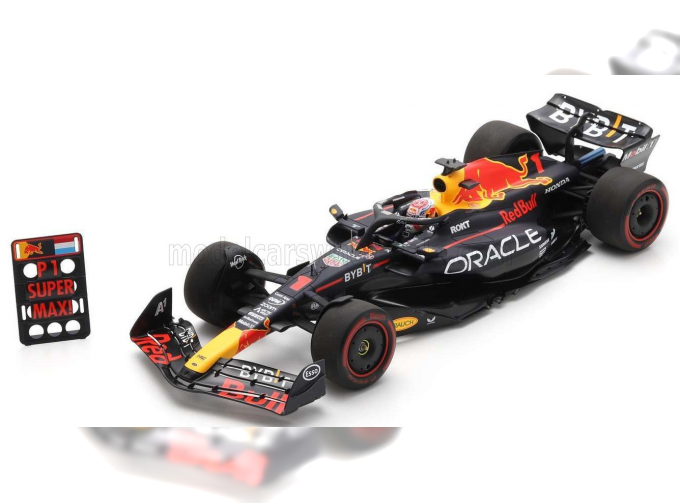 RED BULL F1 Rb19 Team Oracle Red Bull Racing №1 World Champion Winner British Gp (2023) Max Verstappen, Matt Blue