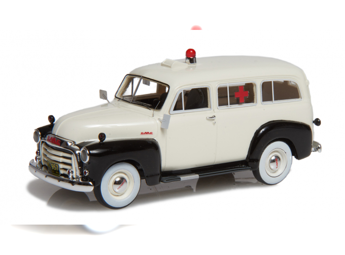 GMC SUBURBAN AMBULANCE (1952), white/black