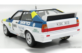 AUDI QUATTRO (night version) №4 WINNER RALLY SWEDEN (1982) S.BLOMQVIST - B.CEDERBERG, white