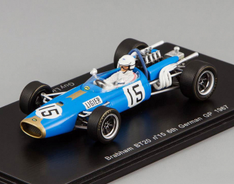 BRABHAM BT20 15 6th German GP 1967 Guy Ligier (FI), blue