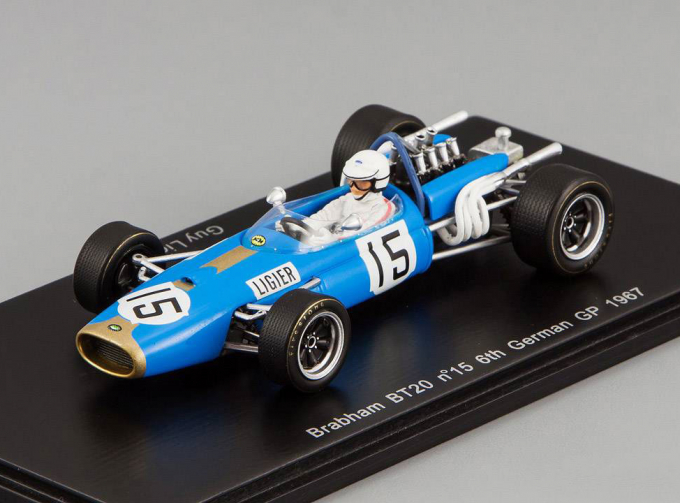 BRABHAM BT20 15 6th German GP 1967 Guy Ligier (FI), blue