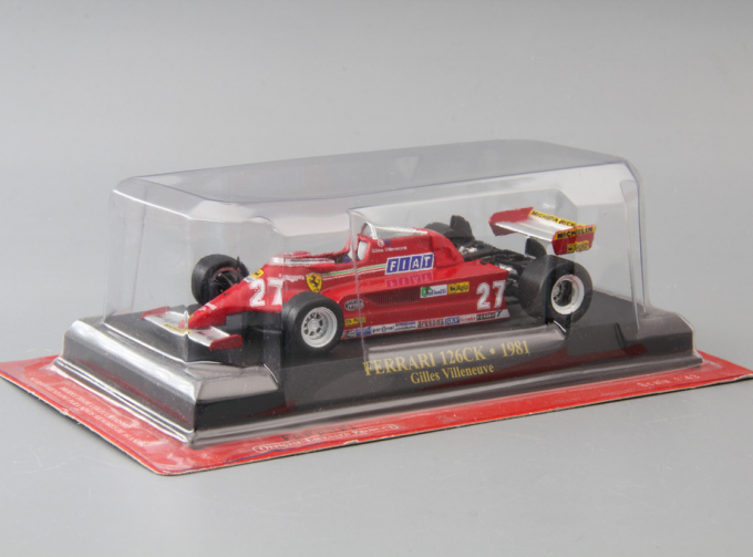 FERRARI 126CK Gilles Villeneuve #27 (1981), red