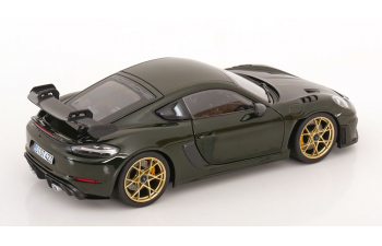 PORSCHE Cayman GT4 RS Weissach Package (2023), dark green