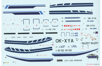 Сборная модель Let L-420 "Turbolet"