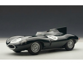 JAGUAR D-TYPE LE MANS 24HR RACE 1955 WINNER J.M. HAWTHORN / I.L. BUEB 6, черный