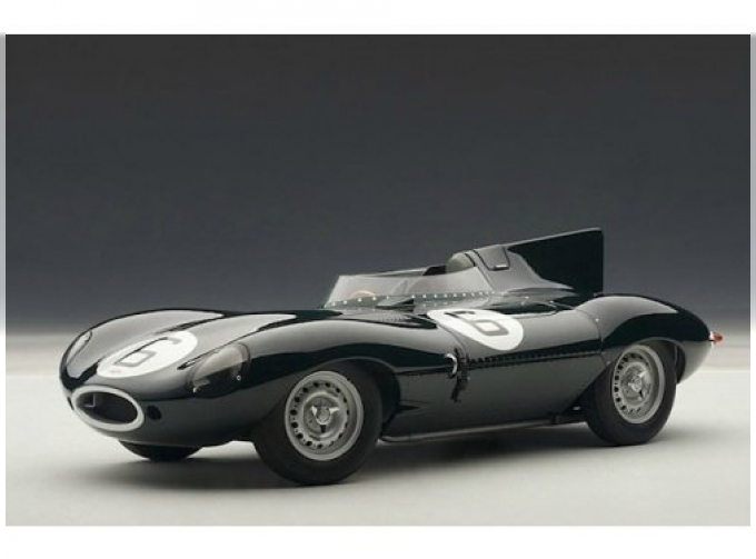 JAGUAR D-TYPE LE MANS 24HR RACE 1955 WINNER J.M. HAWTHORN / I.L. BUEB 6, черный