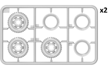 Сборная модель CHEVROLET G7117 4x4 Truck Military 1955