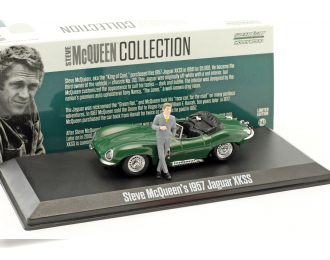 JAGUAR XKSS с фигуркой Steve McQueen 1957