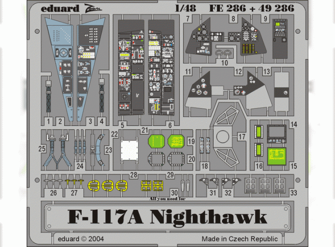 Фототравление для F-117A