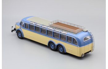 MERCEDES-BENZ O10000 Bus, blue / cream / grey